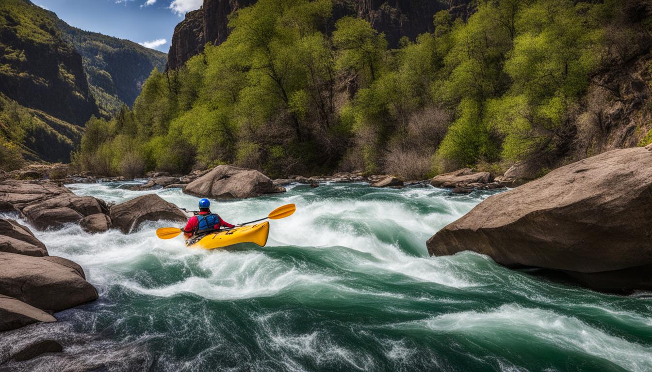 Durable inflatable kayaks for river trips