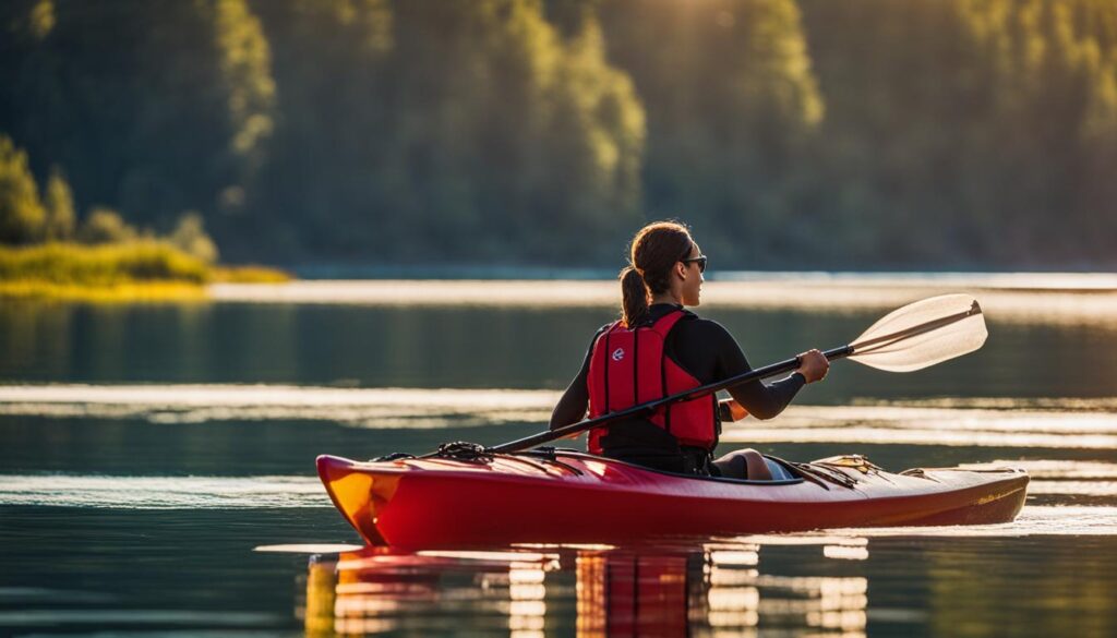 Enjoying water with sit-on-top kayaks