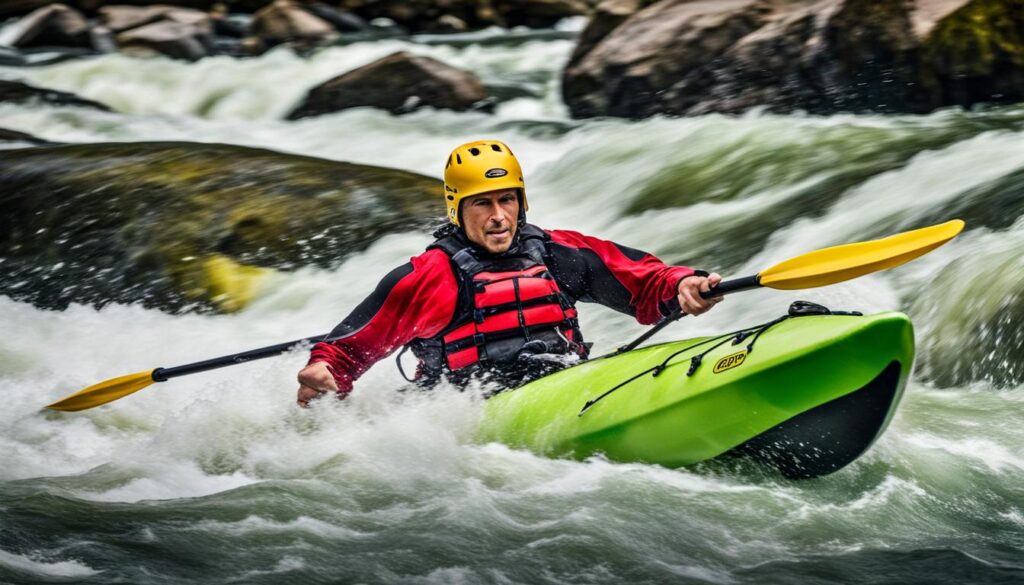 High-performance whitewater kayaking