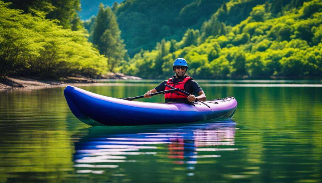 Portable inflatable kayak