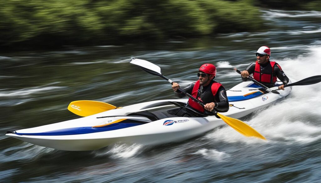 River racing kayaks