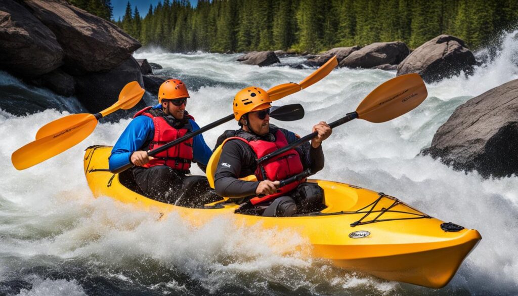 nimble kayaking in challenging waters