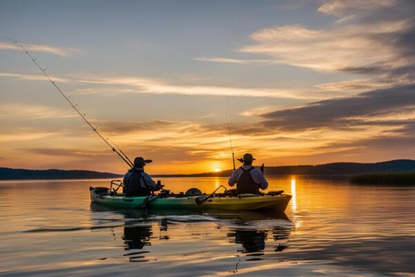 Custom kayak fishing rigging