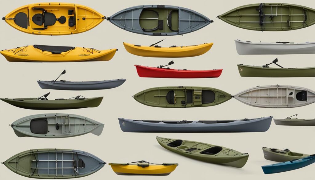 Efficient kayak tackle storage