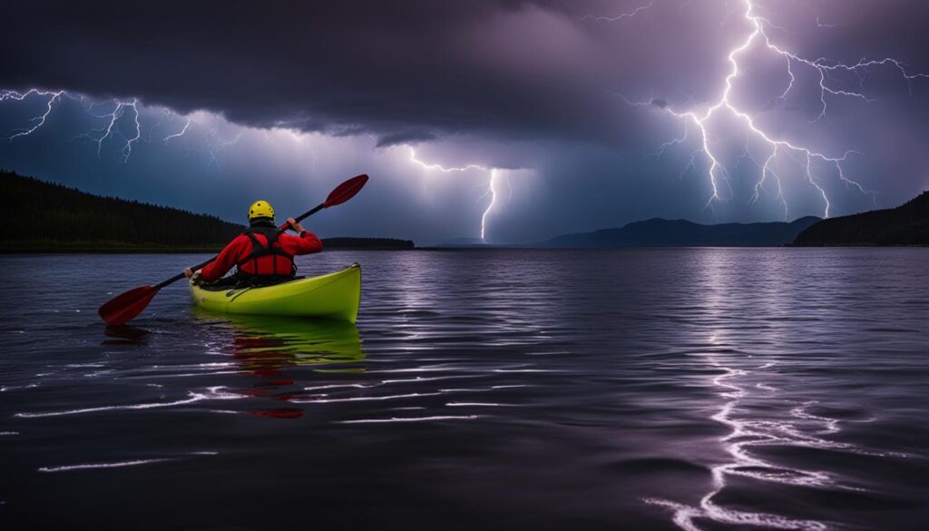 Lightning Safety for Kayakers