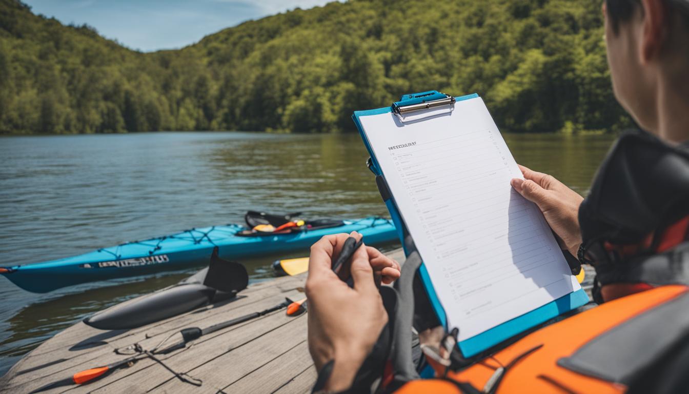 Pre-rental kayak questions