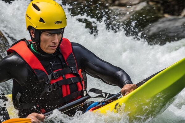 Safety equipment for whitewater kayaking