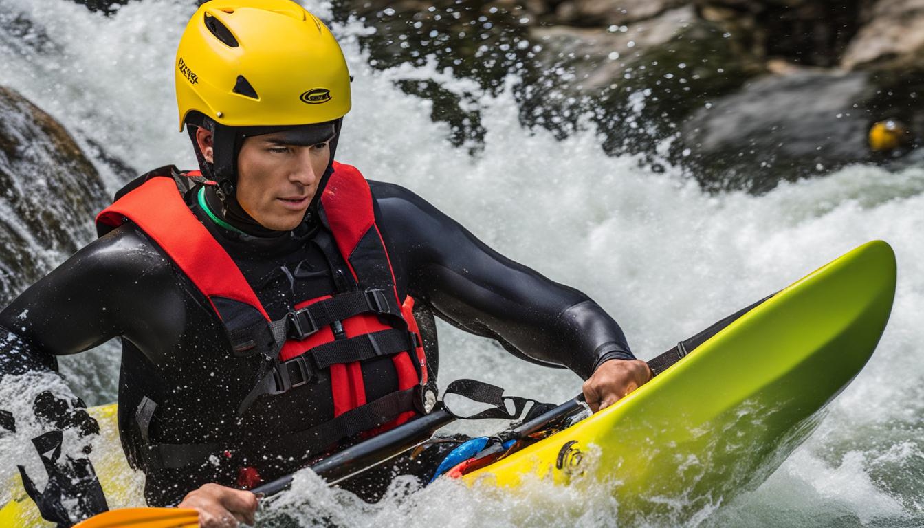 Safety equipment for whitewater kayaking