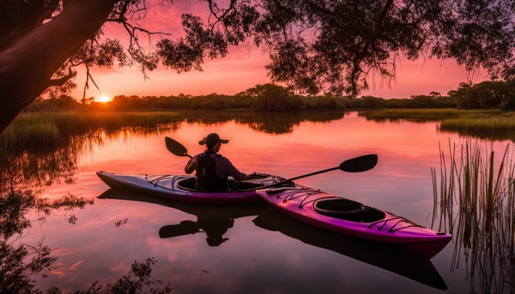 Sunset kayak tour in Everglades National Park