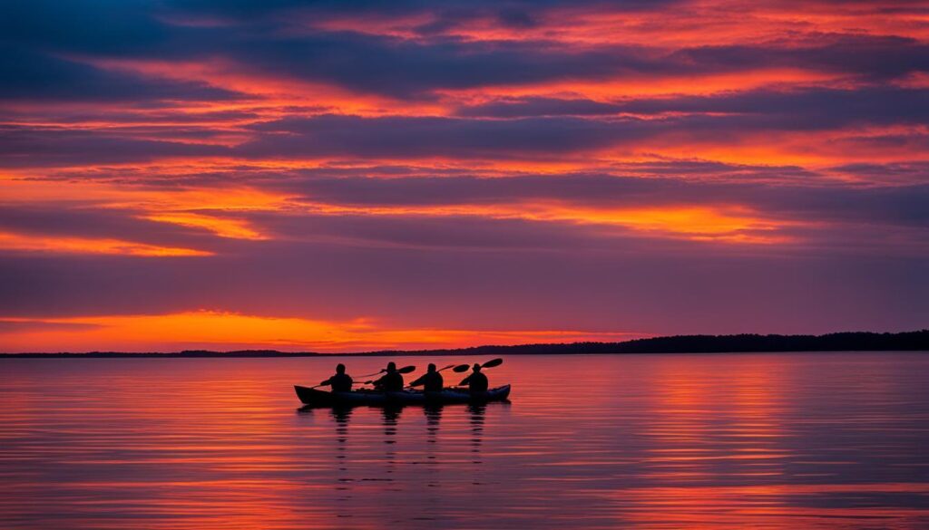 Sunset kayak tours Chesapeake Bay