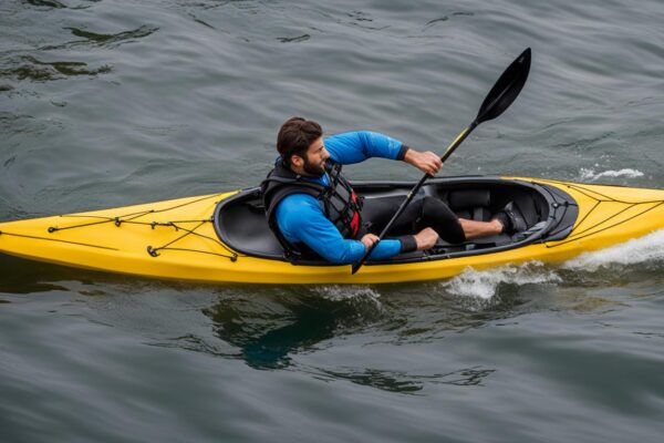 Thigh braces kayak control