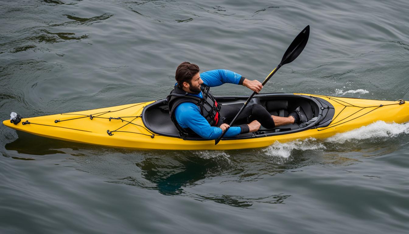 Thigh braces kayak control