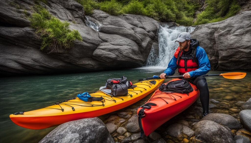 Waterproof packing for kayaking
