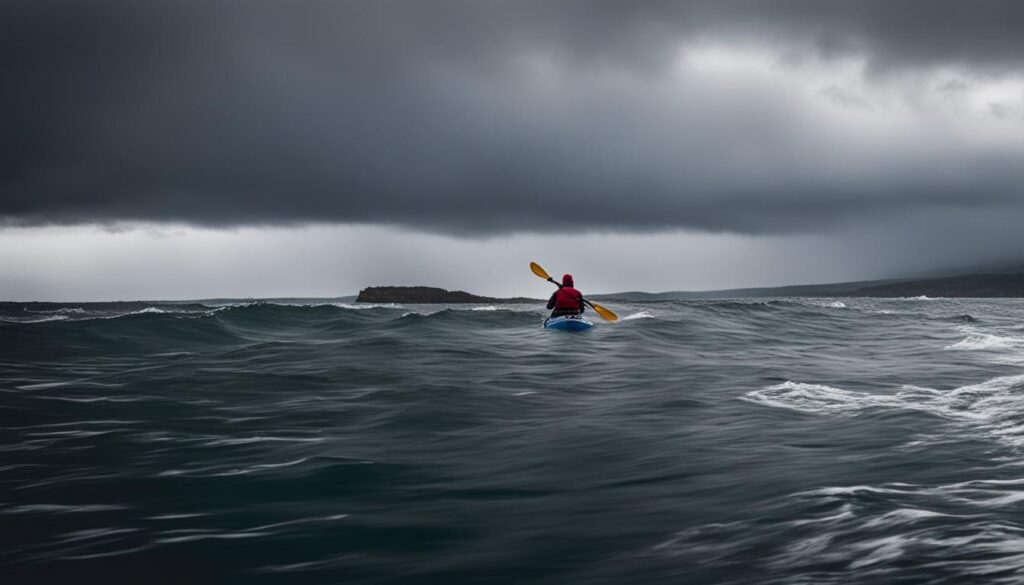 adapting to weather conditions kayaking