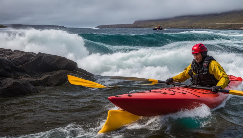 emergency self-rescue in kayaking