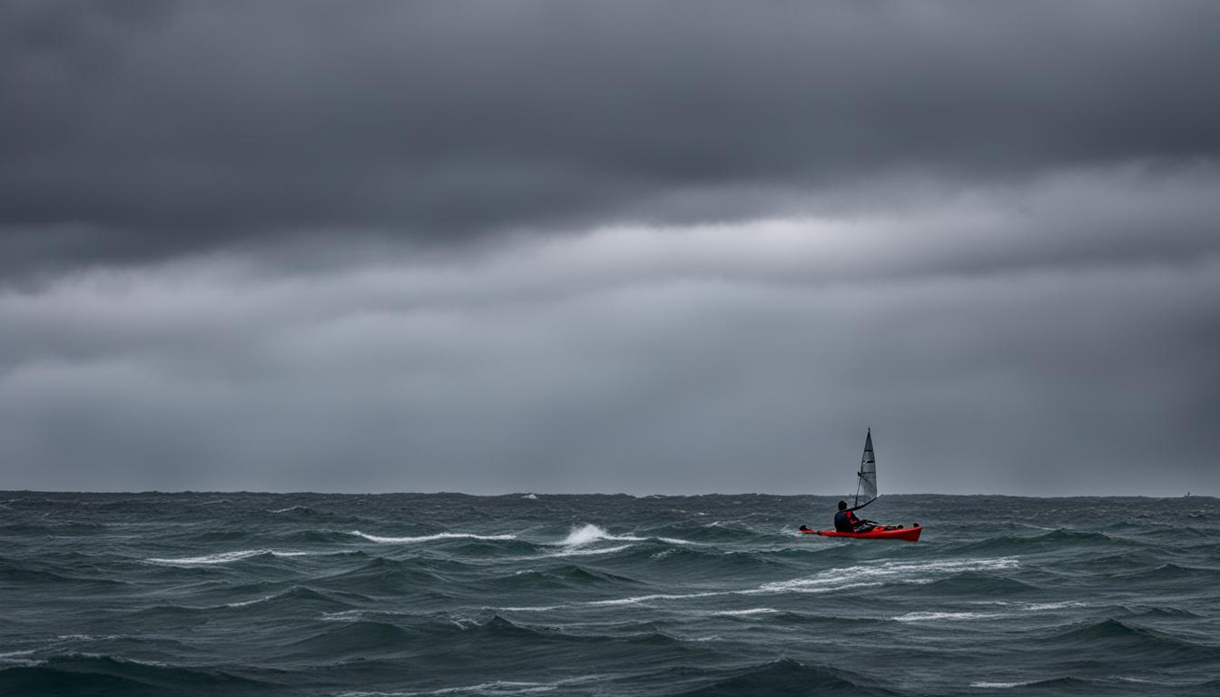 kayak balance windy conditions