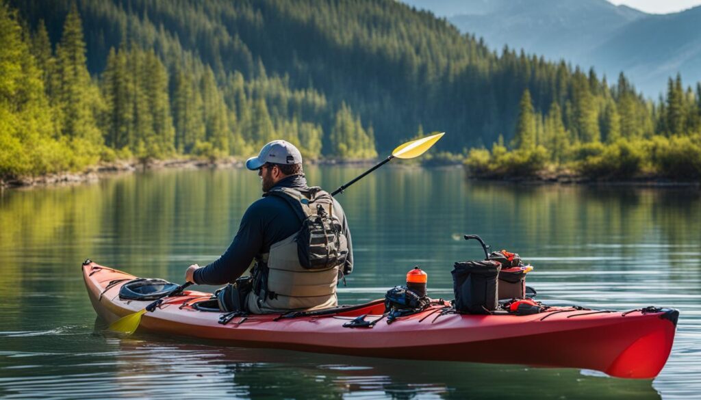 kayak fishing setup