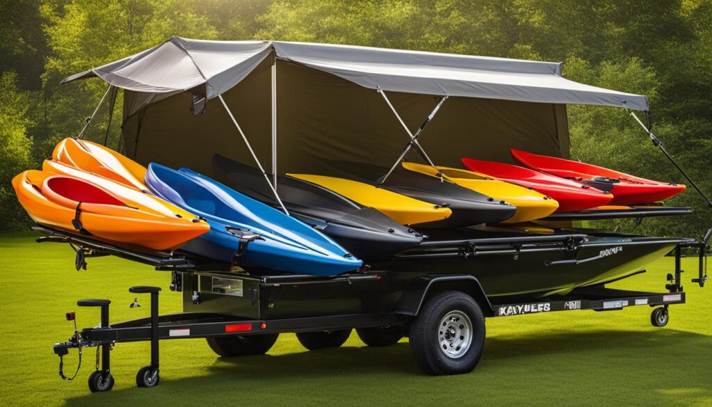 kayak trailers for multiple kayaks