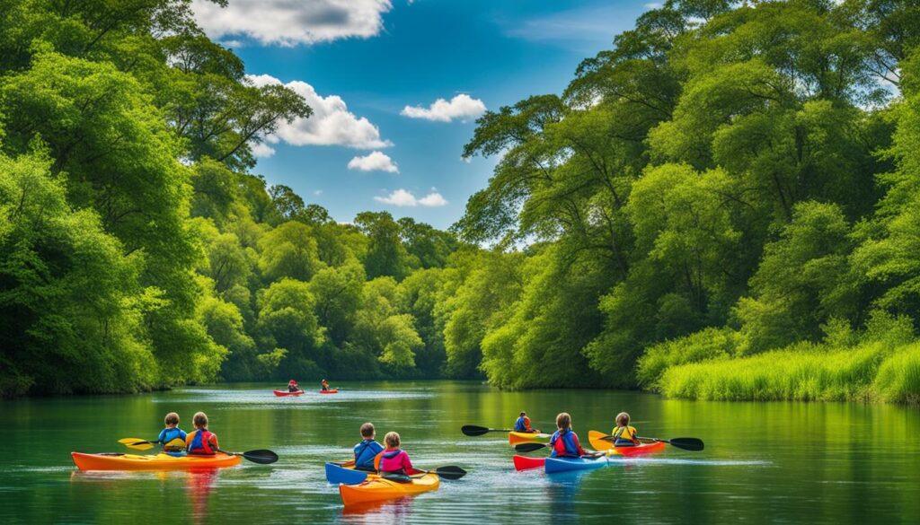 kayaking camps for young children