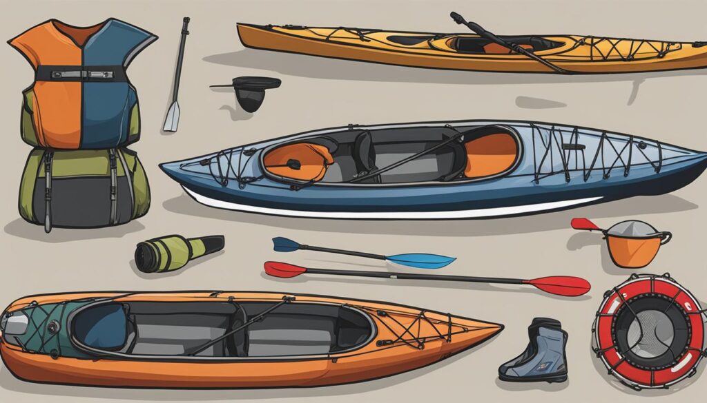 kayaking gear for different paddling types