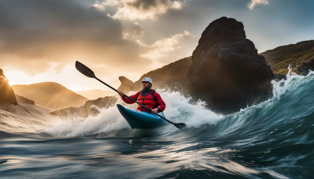 kayaking in strong currents