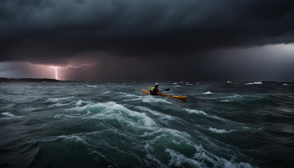 kayaking near thunder