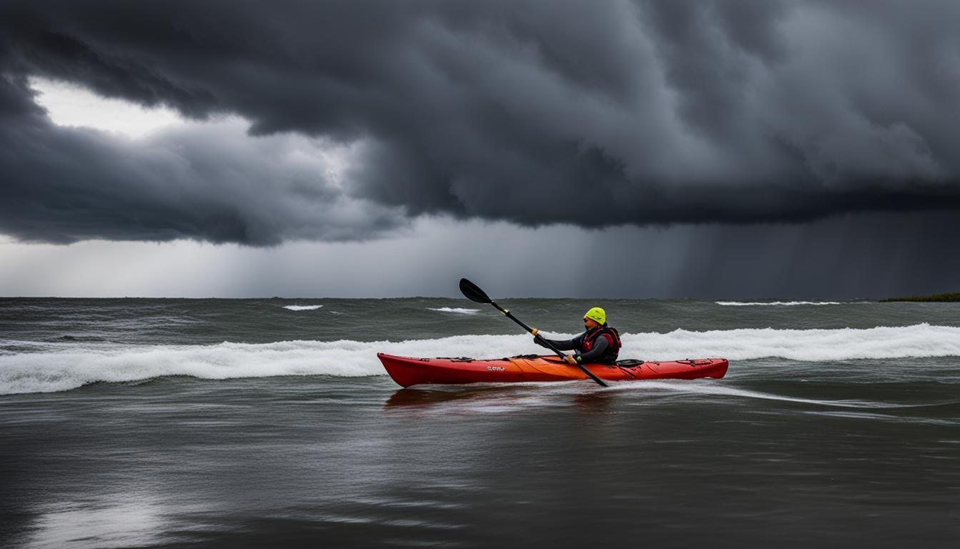 kayaking safety storm