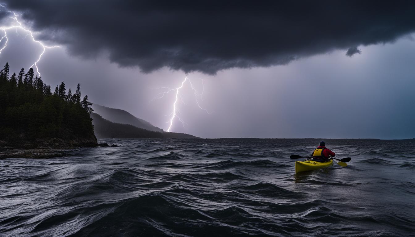 lightning risks kayaking