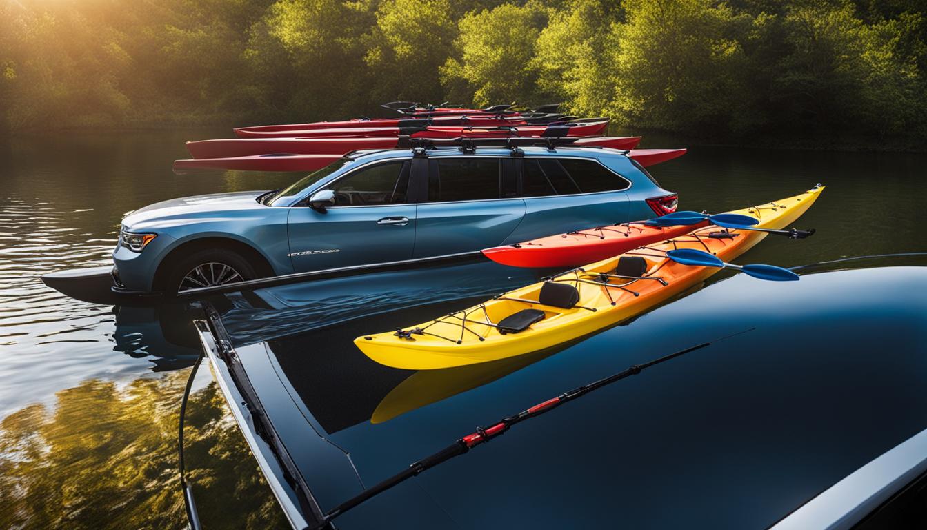 loading kayaks on cars