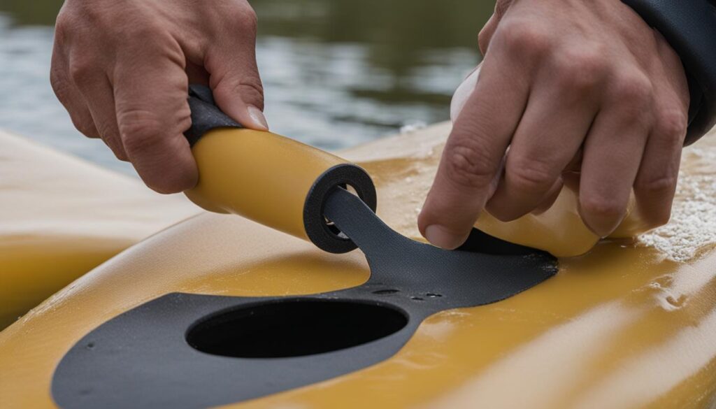 Repairing Holes in Polyethylene Kayaks