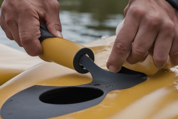 polyethylene kayak hole repair