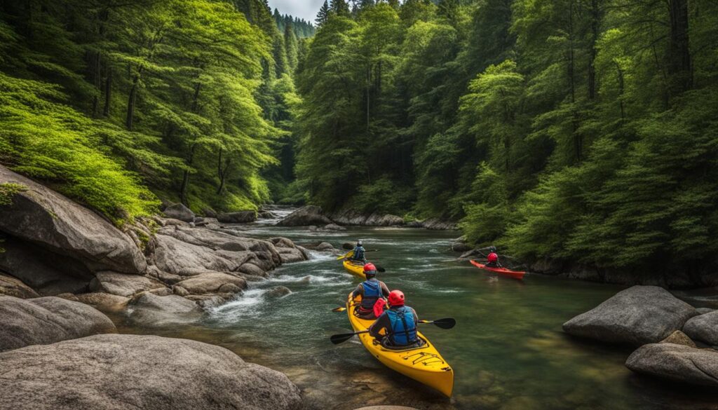 portaging kayaks in remote areas