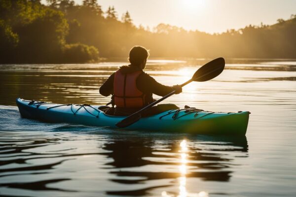 recreational kayak paddling