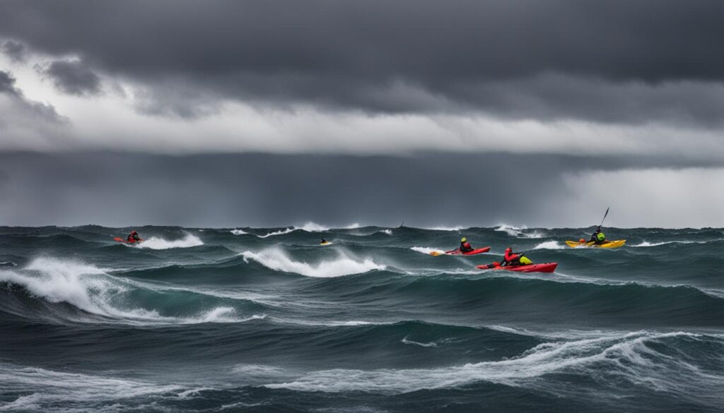 rough weather kayaking strategies