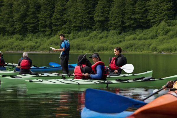 start kayaking group