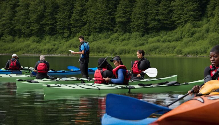 start kayaking group