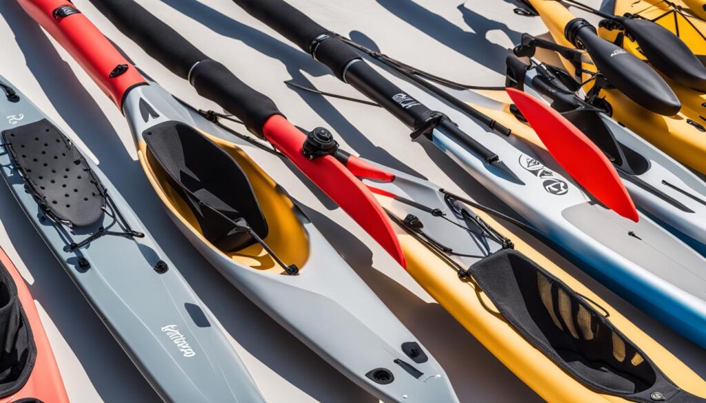 Angler-specific kayak paddles