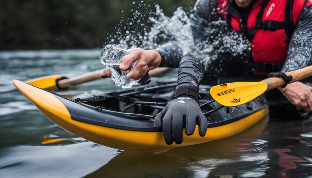 Cold water kayaking gloves image