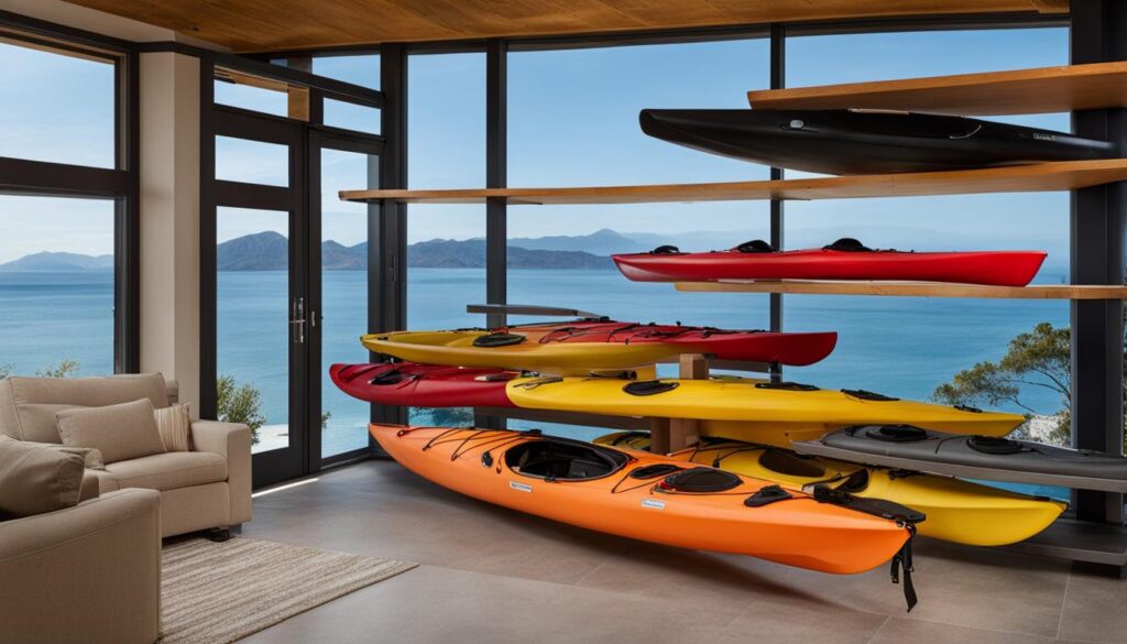 Efficient kayak storage ideas