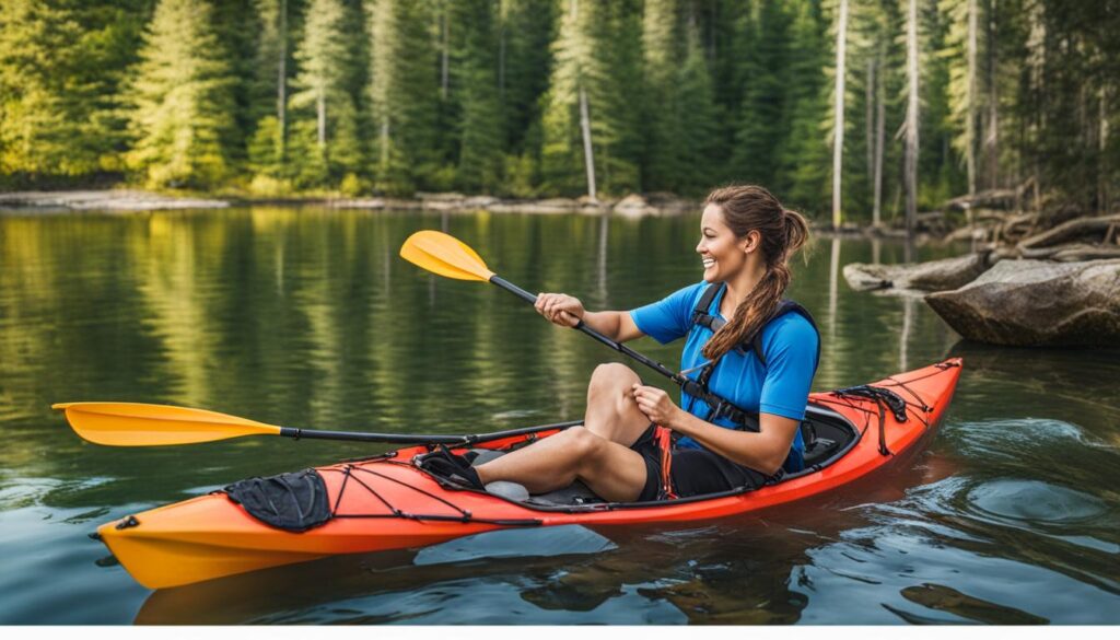 Enhancing kayak comfort with DIY braces