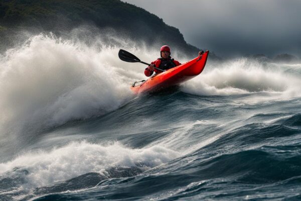 Handling kayak waves