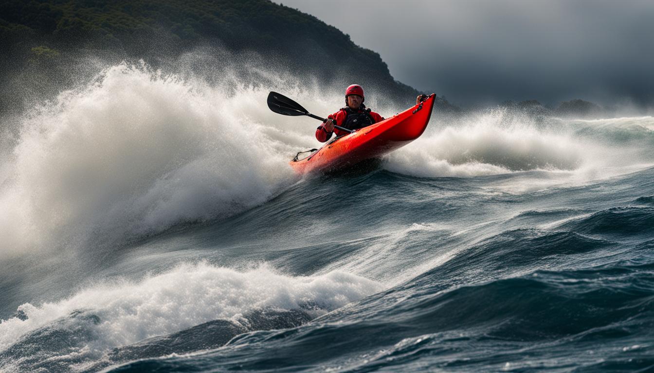 Handling kayak waves