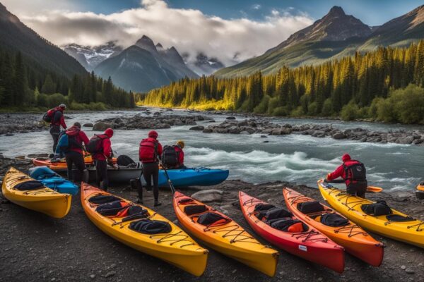 Preparing for a whitewater kayaking trip