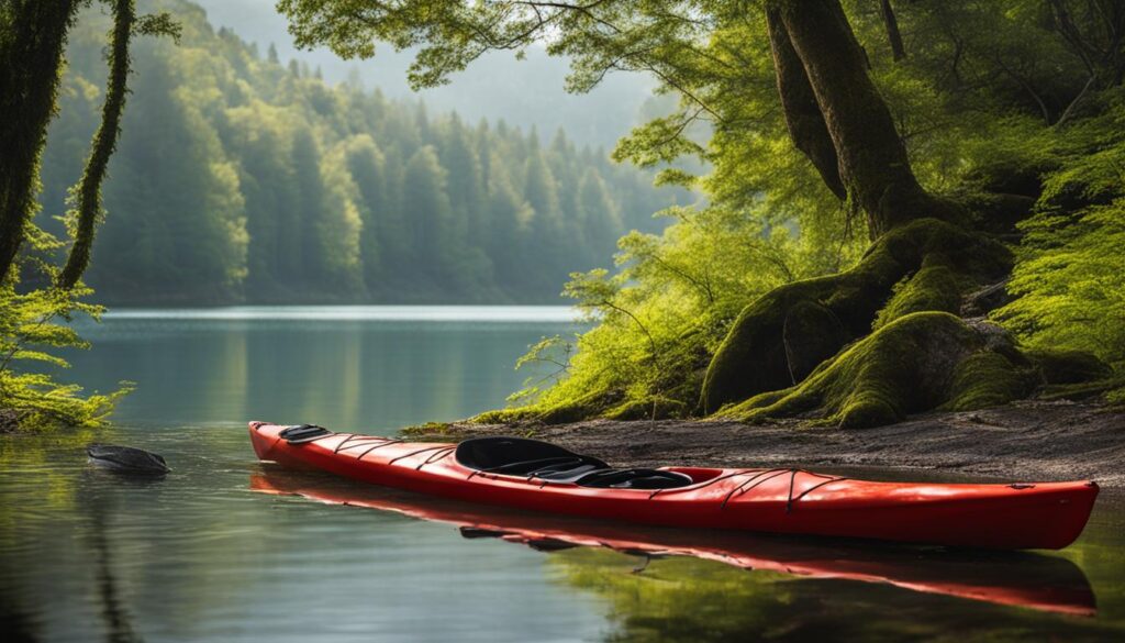 Preserving natural features while kayak camping