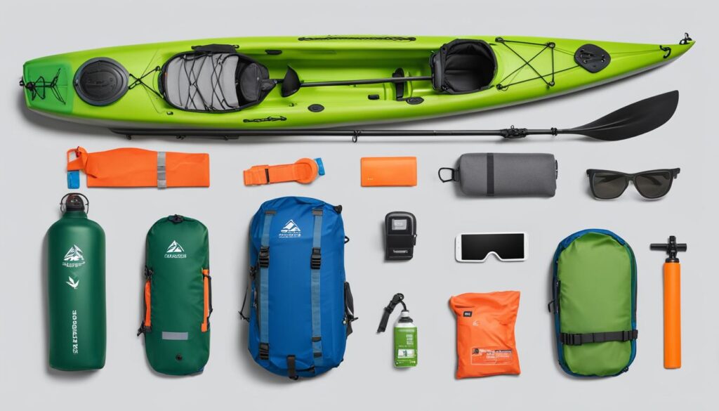 Safety gear for kayak day trips