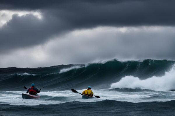 Sea kayaking dangers