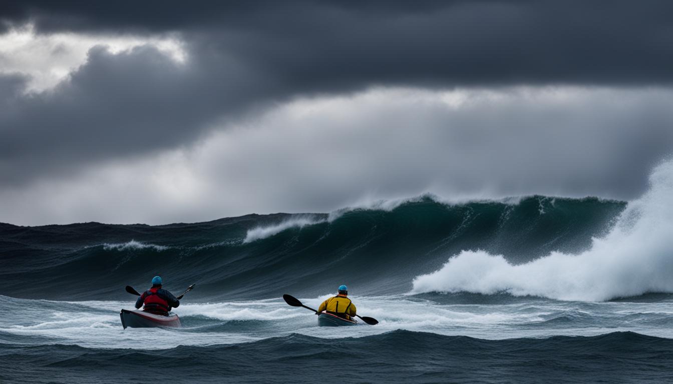 Sea kayaking dangers