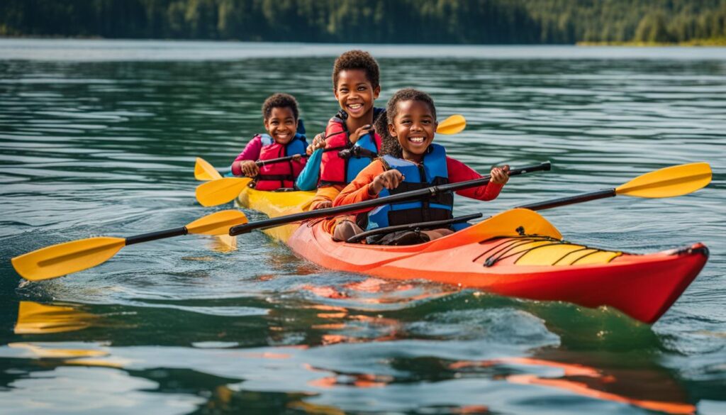 building kayaking confidence in anxious children