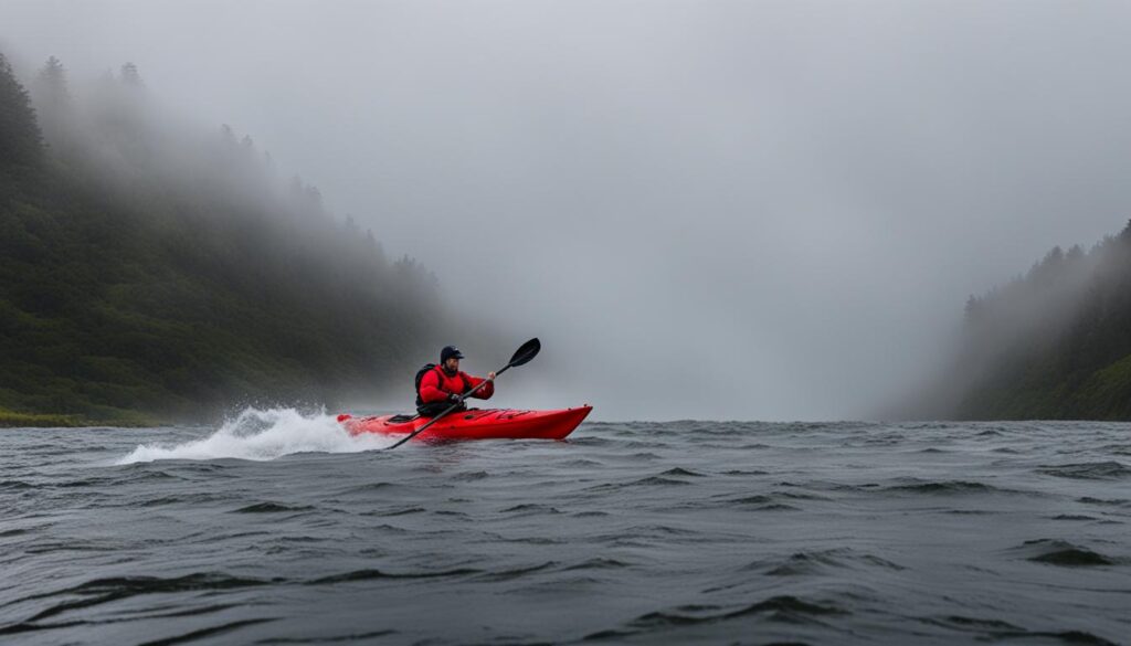 drysuit kayaking in rain