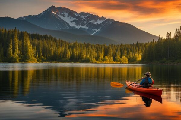 kayak camping fishing
